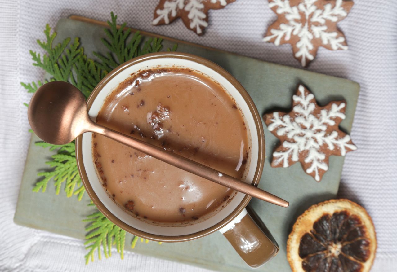 Gingerbread syrup is the perfect addition to winter coffee.