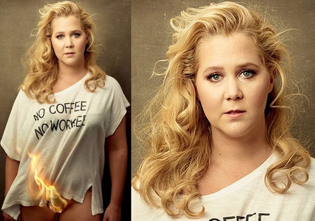 Amy Schumer pozuje z płonącym kroczem...