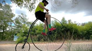 Strażak wyruszył bicyklem bez łańcucha w podróż dookoła Polski