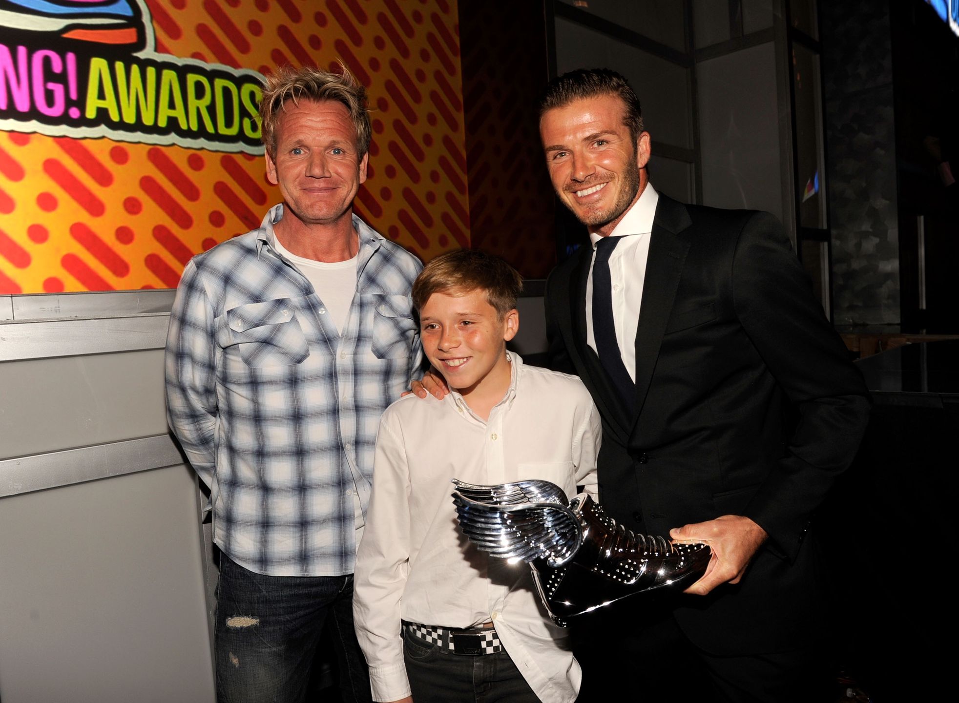 Gordon Ramsay, Brooklyn Beckham, David Beckham
