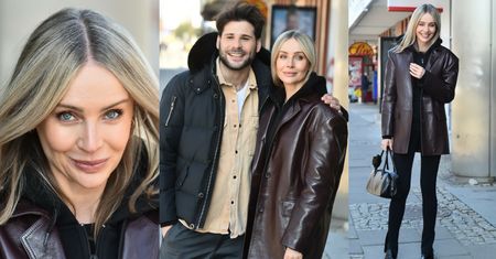 Agnieszka Woźniak-Starak i Jan Pirowski pozują razem przed studiem "DD TVN". Widać, że zgrany z nich duet? (ZDJĘCIA)