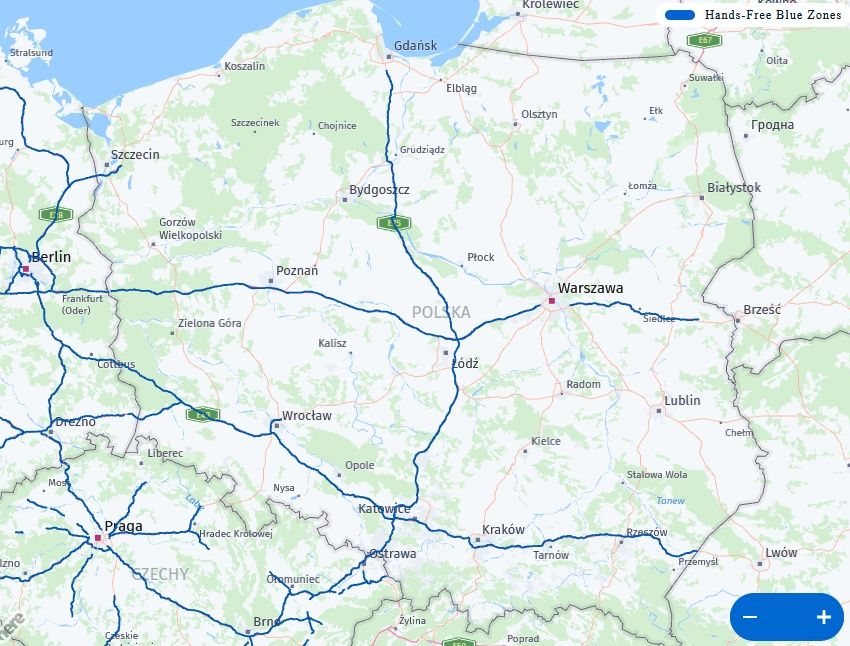 Po tych polskich drogach Fordy będą mogły jeździć samodzielnie