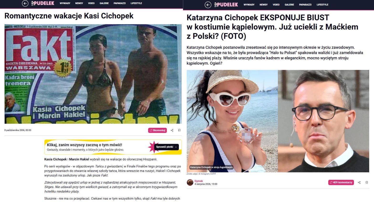 Wakacje Katarzyny Cichopek 