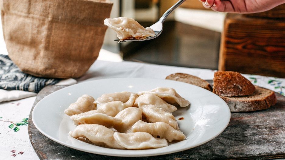 Pierogi z kaszą gryczaną i twarogiem