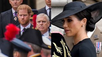 Meghan Markle i książę Harry przybywają na pogrzeb królowej Elżbiety II (ZDJĘCIA)