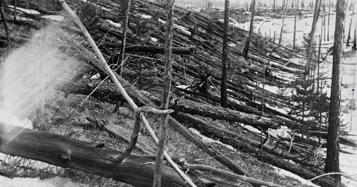 Katastrofa tunguska na jednym ze zdjęć