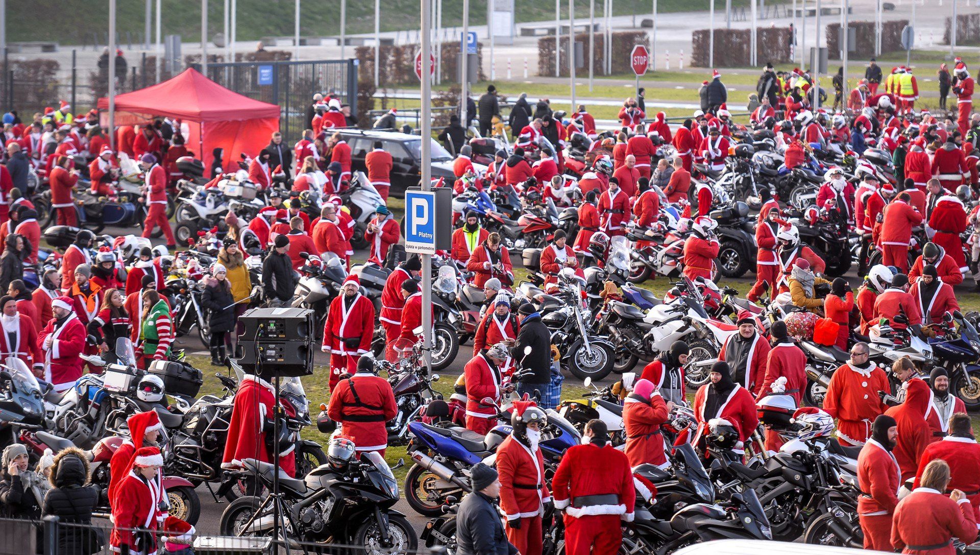Mikołaje na motocyklach 2019, przejazd przez Trójmiasto