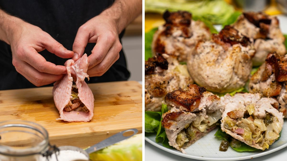 W sakiewkach ze schabu czeka pyszna niespodzianka