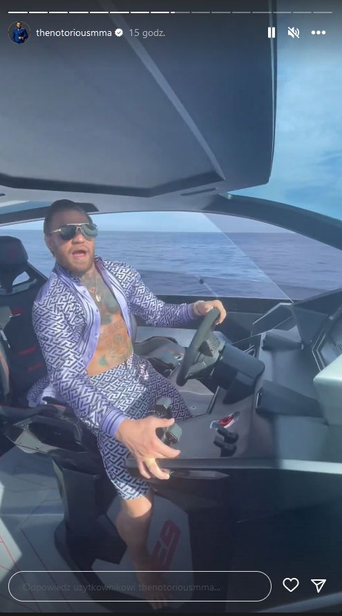 Conor Mcgregor na swoim jachcie