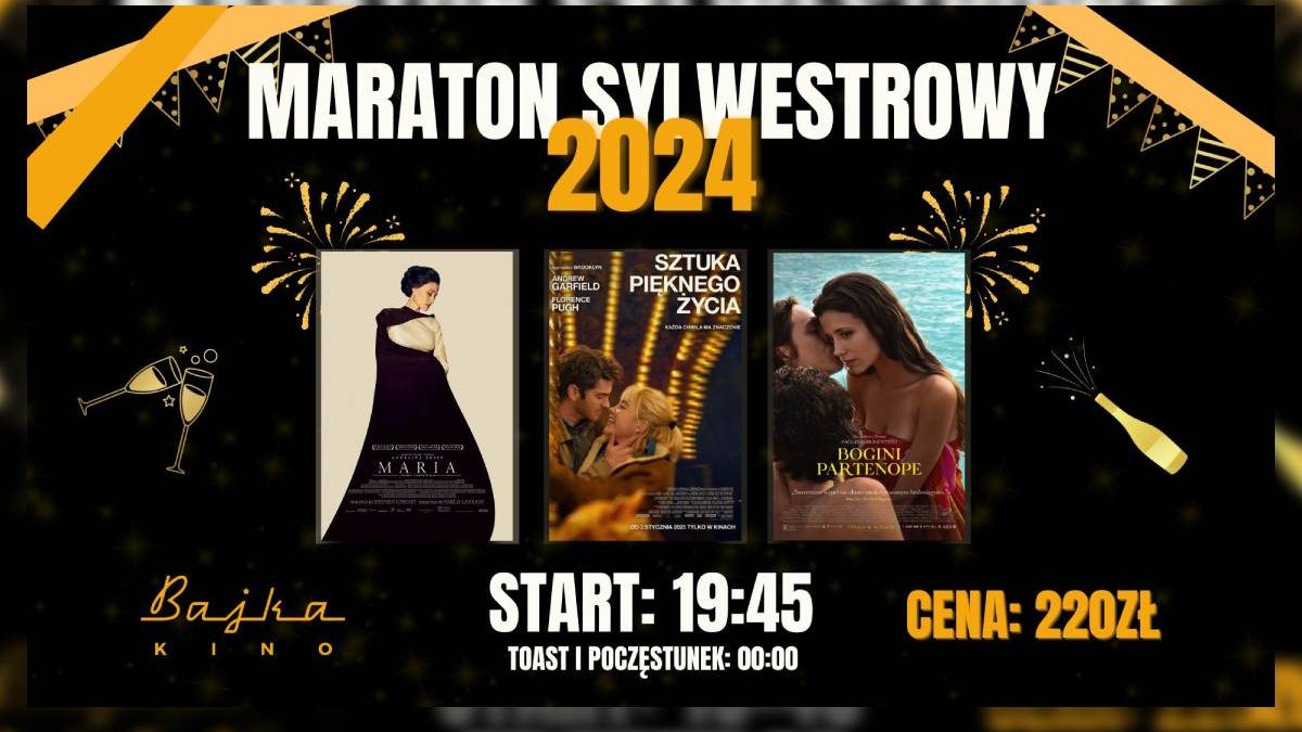 grafika maraton sylwestrowy w Kinie Bajka