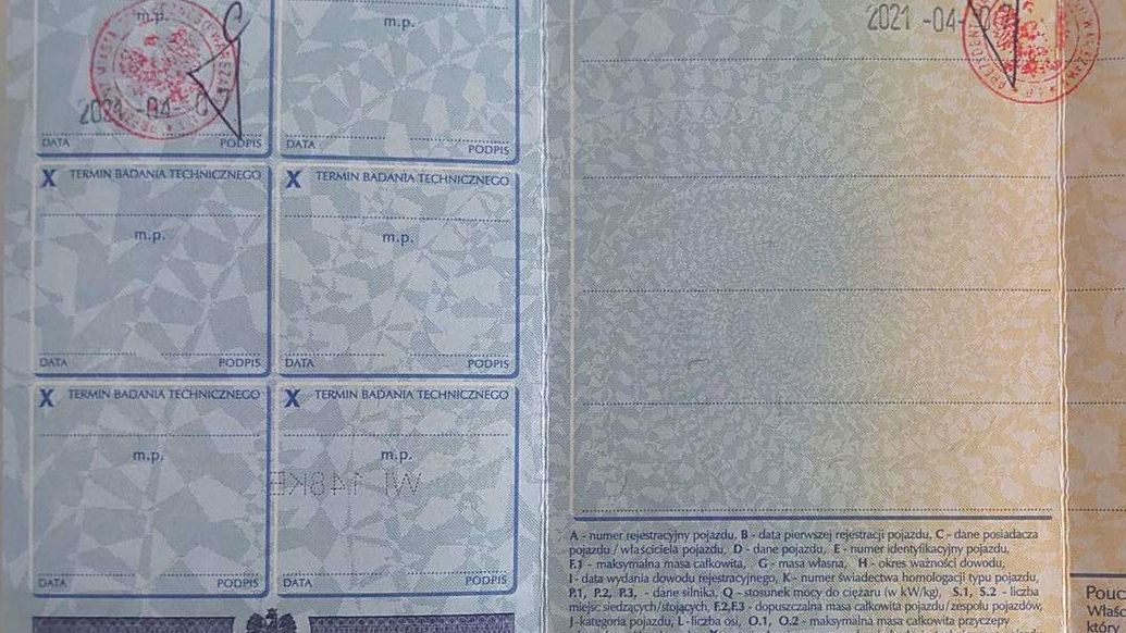 Norma emisji może być oznaczona w dowodzie rejestracyjnym. Ale nie jest to reguła