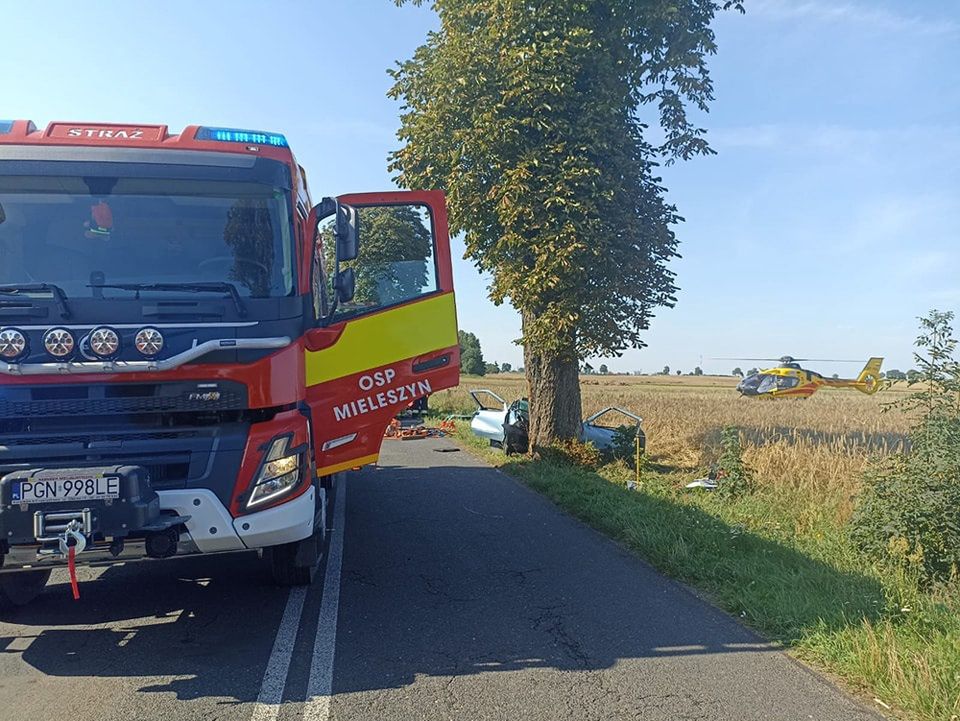 Wypadek koło Gniezna