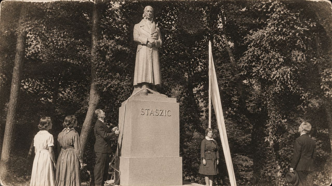 Pomnik Staszica w Pile stoi w miejscu z wielowiekową historią. Niewielu o niej pamięta