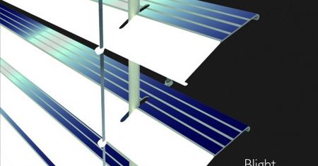 Magazynujące energię słoneczną żaluzje okienne