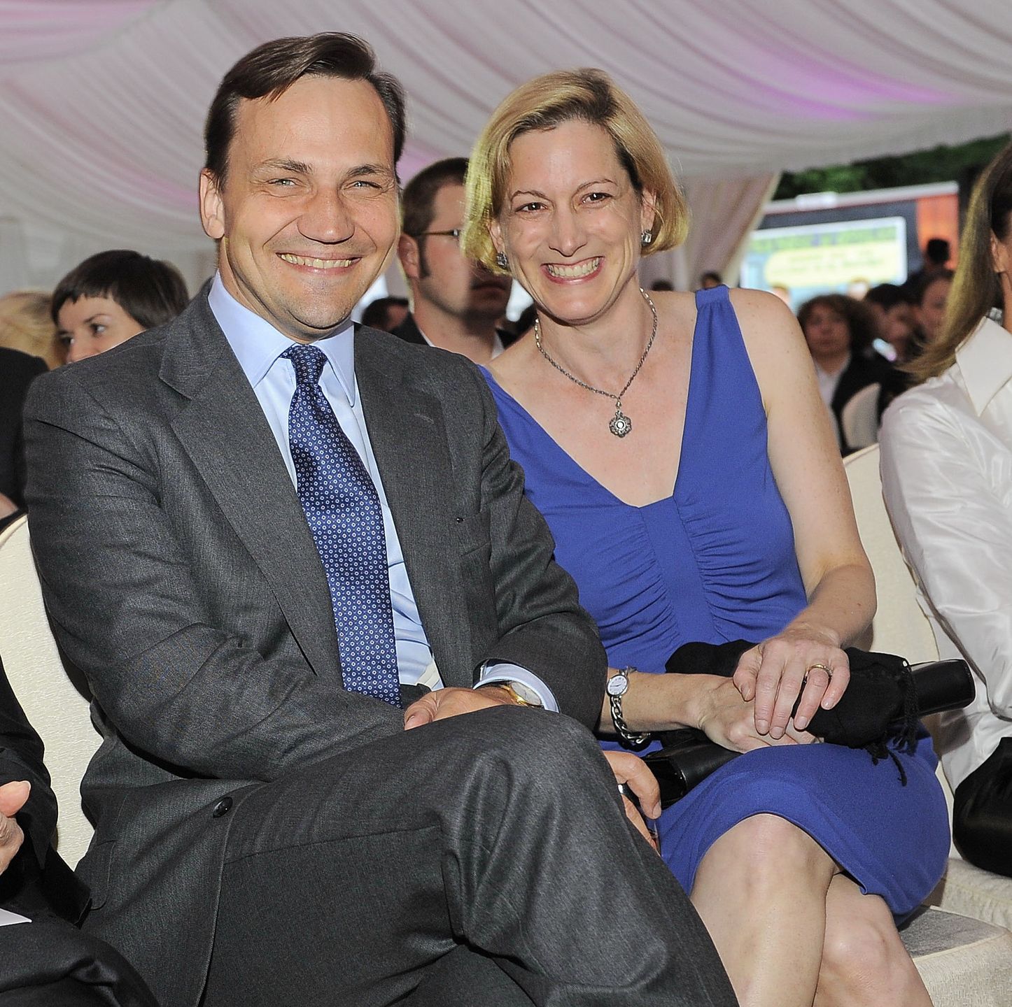 Radosław Sikorski z żoną Anne Applebaum 