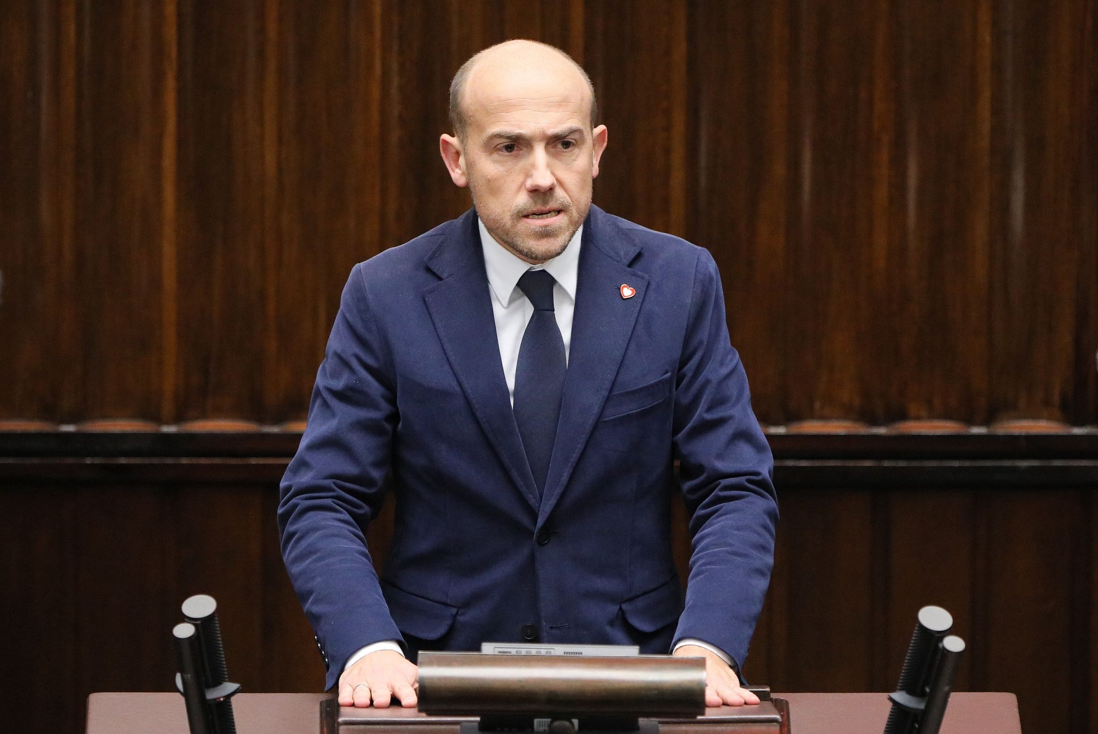 Warszawa, 11.12.2023. Przewodniczący KP KO Borys Budka na sali obrad Sejmu w Warszawie, 11 bm. Posłowie mają się zająć wyborem premiera. (sko) PAP/Paweł Supernak