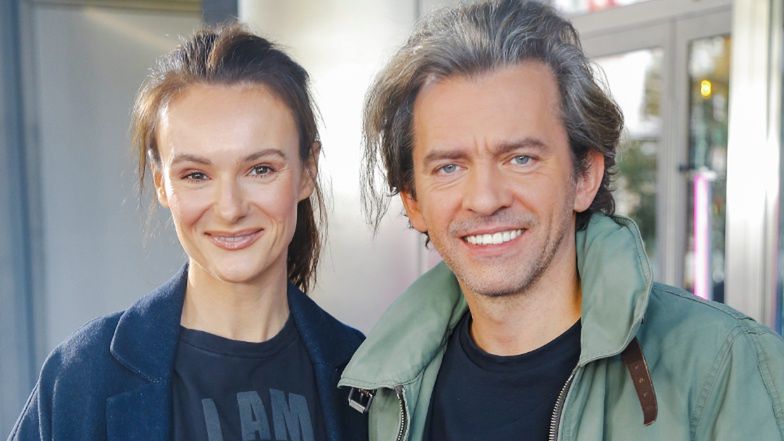 Piotr Głowacki z żoną Agnieszką