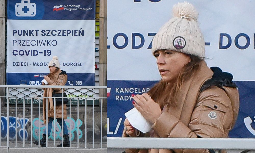 Anna Mucha "ucina komara" na fotelu u fryzjera