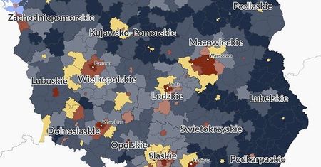 Mapa biedy i bogactwa w Polsce. Dochód mówi więcej niż pensja