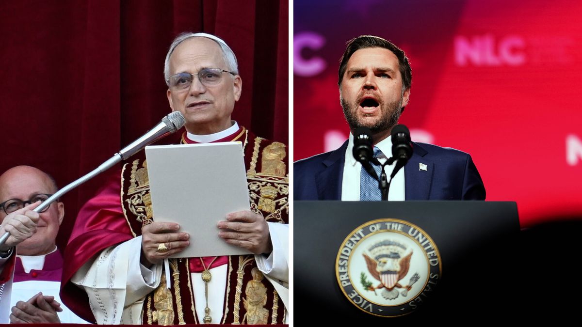 Papież Leon XIV i J.D. Vance