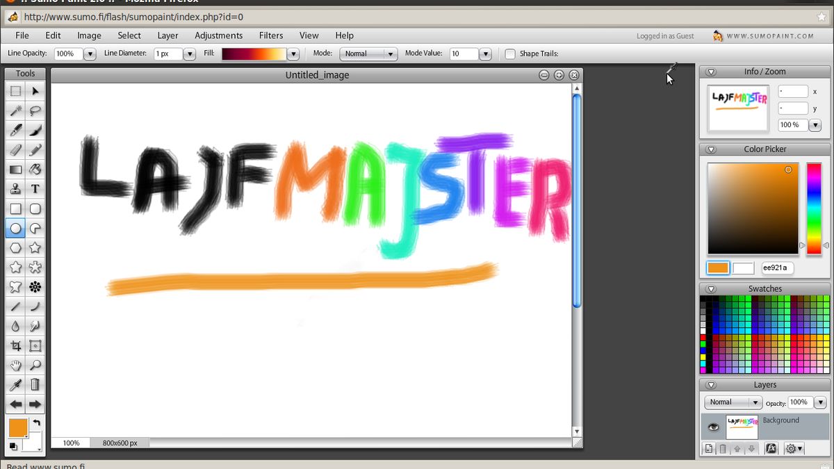 Sumo Paint - odpowiednik Photoshopa uruchamiany online 1