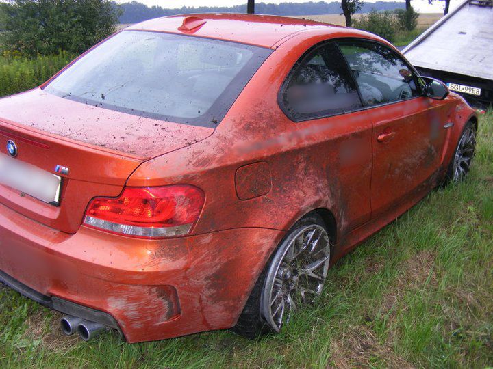 BMW 1M Coupe rozbite w Polsce