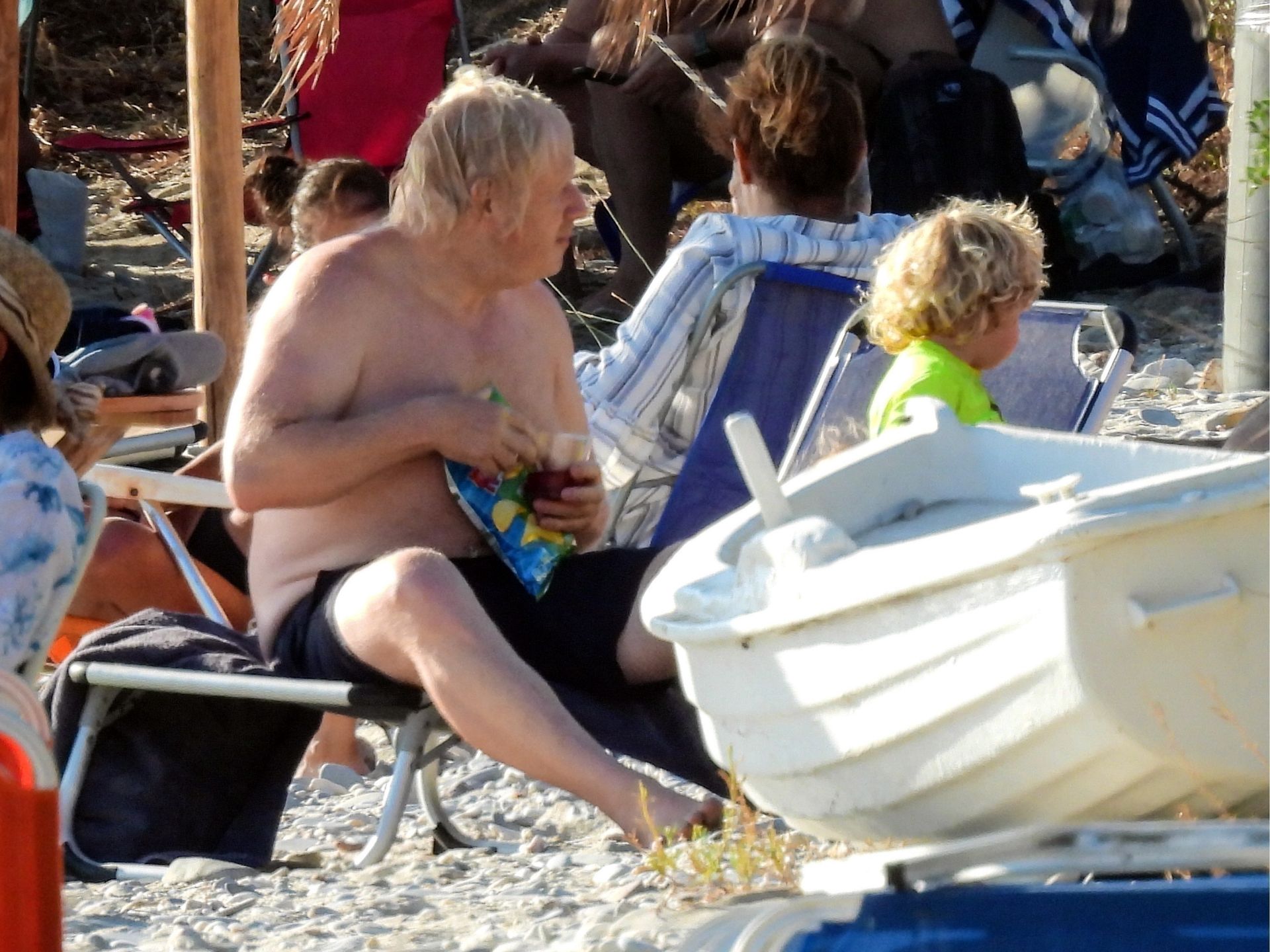 Boris Johnson na wakacjach