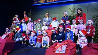 Kielce: Świetna zabawa ze Świętym Mikołajem na Ekobajkowym Dniu Dwujęzyczności