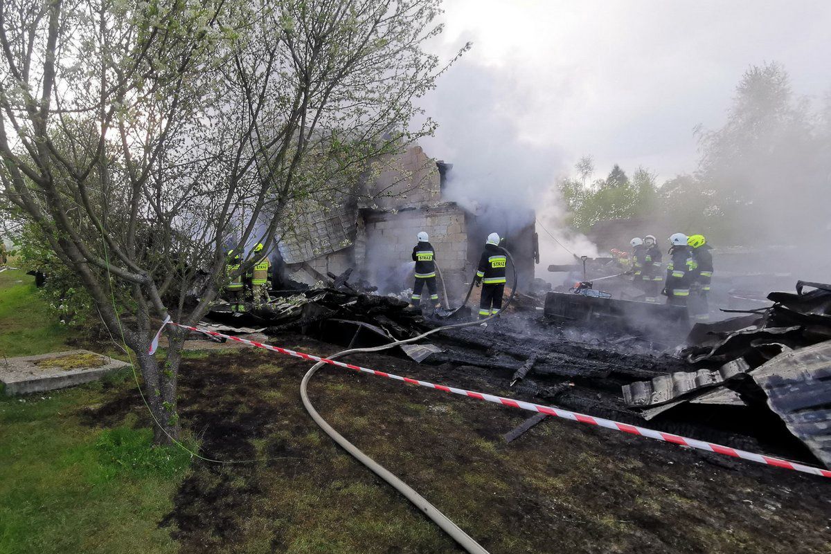 Dramatyczny finał pożaru hotelu w Bieszczadach. Strażacy znaleźli ciało