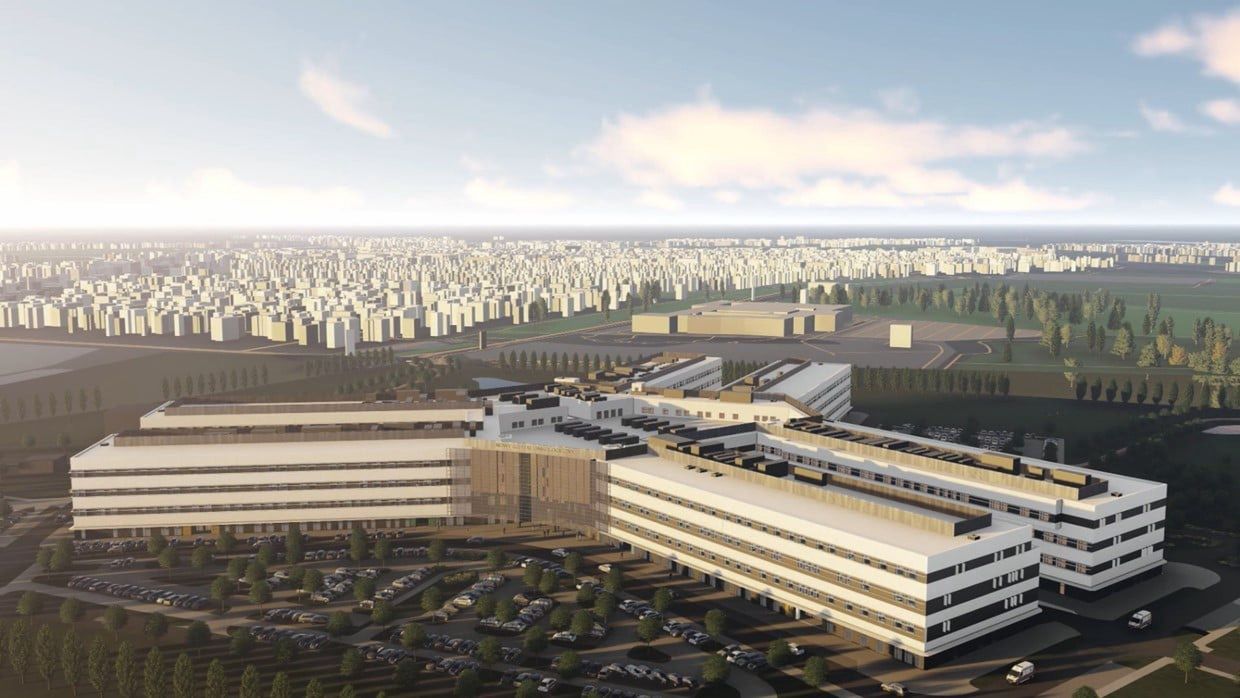 Tak ma wyglądać nowy szpital onkologiczny, który ma zostać wybudowany przy ul. Kosmonautów we Wrocławiu