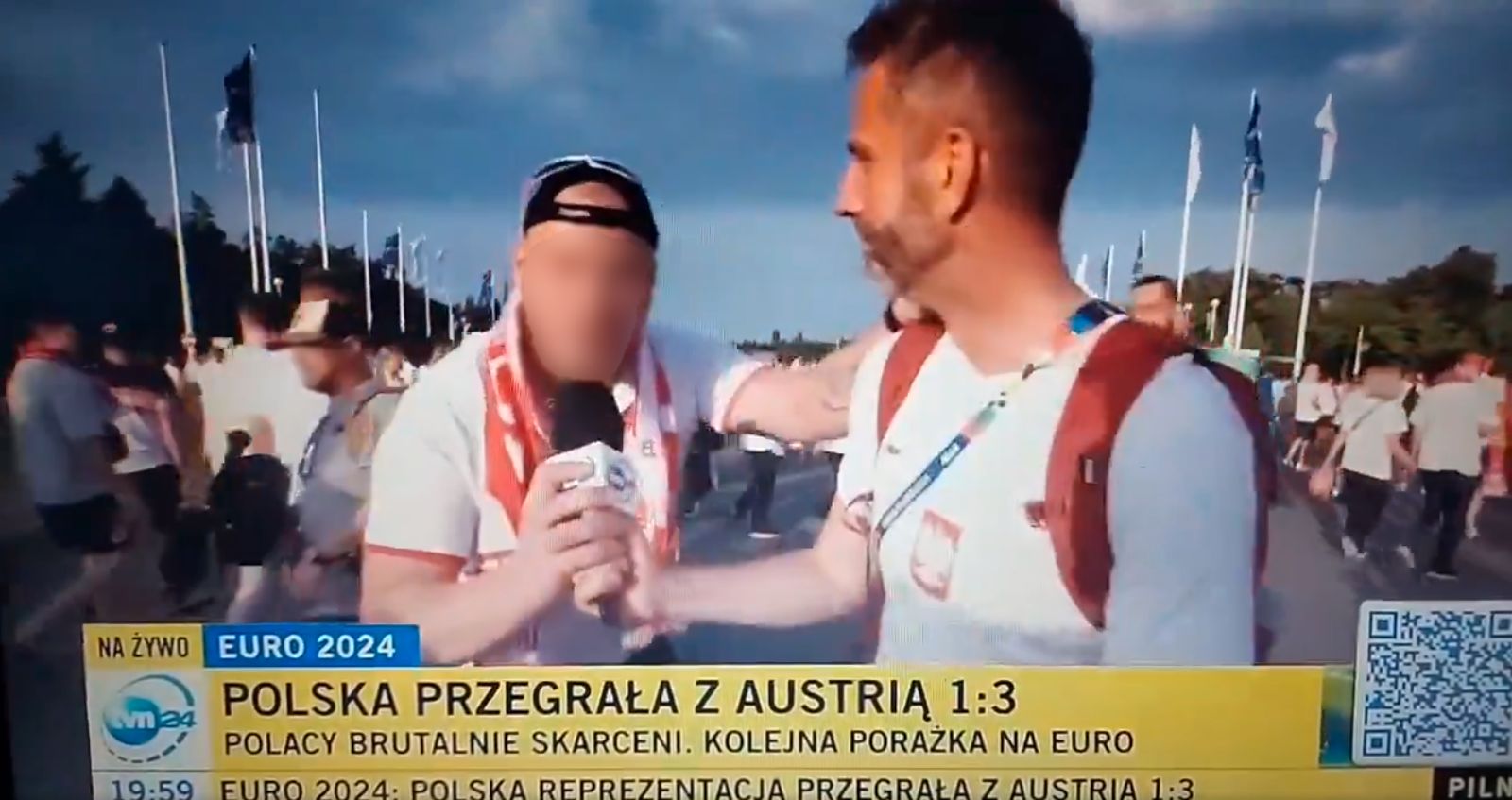 Wpadka na antenie TVN24. Kibic obrzucił Szczęsnego bluzgami. Zrobiło się gorąco