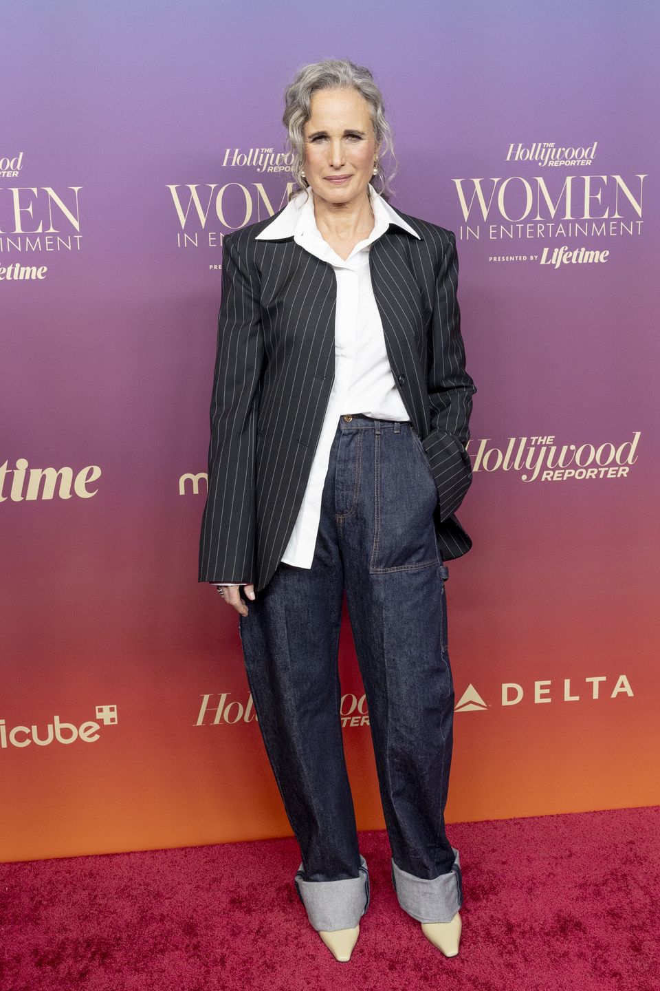 Andie MacDowell na gali Women In Entertainment 2025