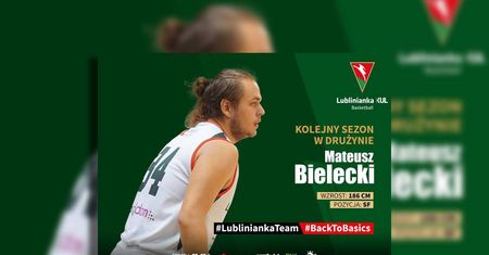 Mateusz Bielecki wciąż w barwach Lublinianki – trzeci sezon w II lidze