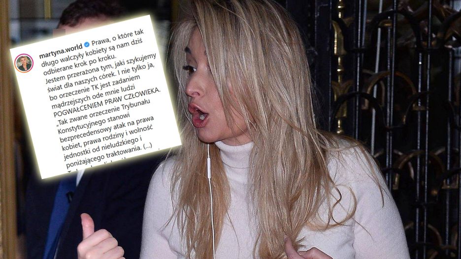 Martyna Wojciechowska grzmi na Instagramie ws wyroku Trybunału Konstytucyjnego