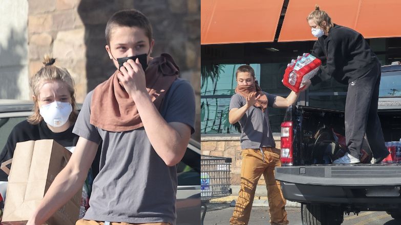 Dzieci Angeliny Jolie pomagają poszkodowanym w pożarach