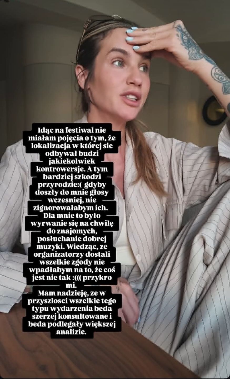 Karolina Gilon przeprasza za imprezę techno