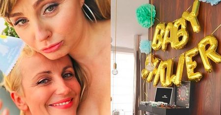 Katarzyna Zielińska i Anna Cieślak bawią się na baby shower Małgorzaty Sochy (FOTO)