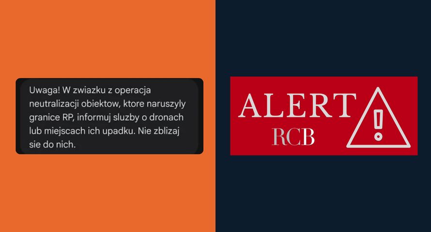 Polacy dostają alert RCB. W mazowieckim dopiero po 9 rano