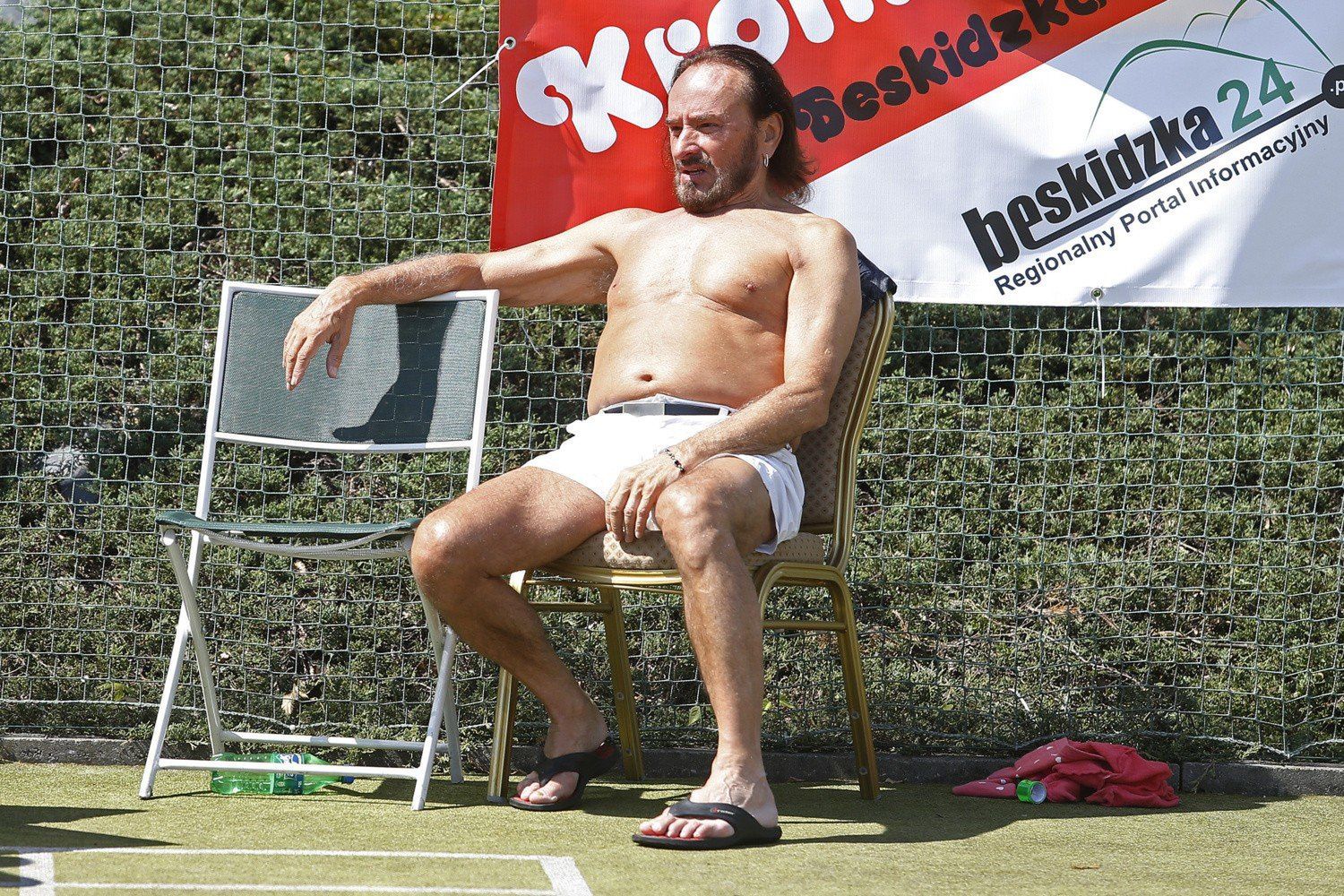 Stan Borys na Turnieju Tenisa Ziemnego Artystów Polskich - Beskid Cup. 2014 rok