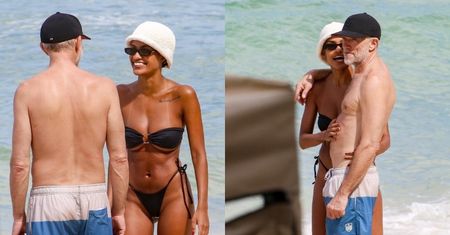 Vincent Cassel wyskoczył na plażę z młodszą o 30 LAT partnerką. Zakochani niedawno zostali rodzicami
