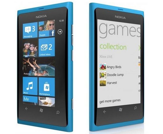 Windows Phone 7.5 na ekranie Nokii Lumia 800