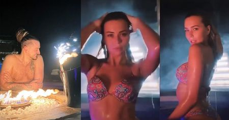 Sandra Kubicka wygina się przed Baronem w GORĄCYM BASENIE we włoskich Alpach (ZDJĘCIA)