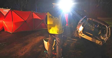 Śmiertelny wypadek w Wielkopolsce. Nie żyje 20-letni kierowca audi