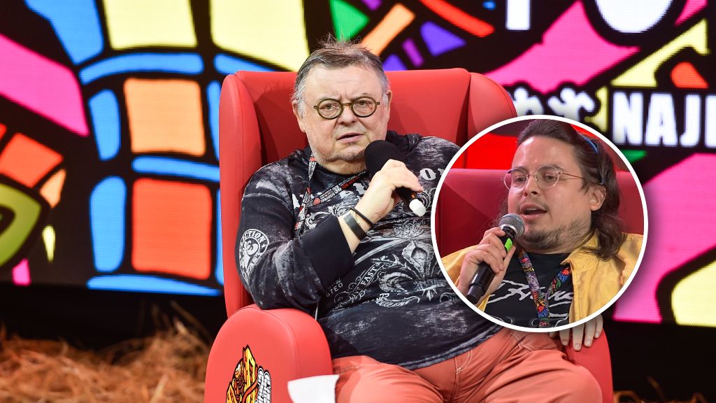 Wojciech Mann z synem Marcinem