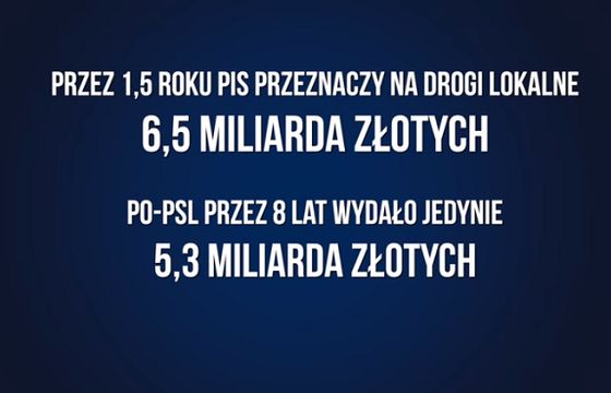 PiS spotem wyborczym reaguje na sprostowanie Morawieckiego o budowie dróg przez PO-PSL
