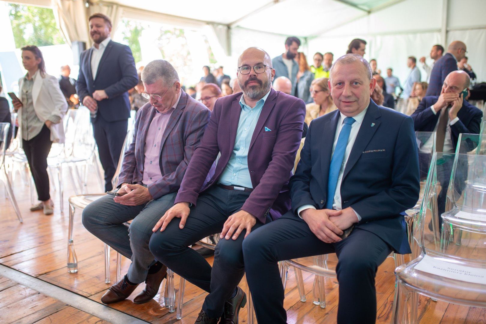 Uroczystość symbolicznego wbicia łopaty pod budowę bazy do obsługi morskich farm wiatrowych w Ustce.