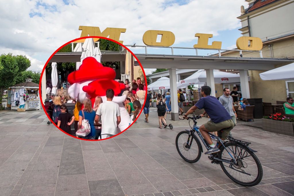 Po sopockim Monciaku przechadzają się gigantyczne maskotki