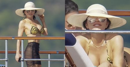 55-letnia Lauren Sanchez świeci biustem, bycząc się na jachcie Jeffa Bezosa za PÓŁ MILIARDA dolarów