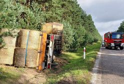 Tragiczny wypadek pod Łodzią. Ciężarówka wjechała w las