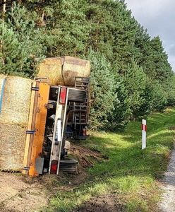 Tragiczny wypadek pod Łodzią. Ciężarówka wjechała w las